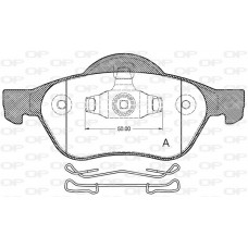 BPA0962.10 OPEN PARTS Комплект гальмівних колодок дисковий гальм