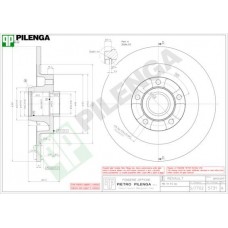 5731 PILENGA Гальмівний диск
