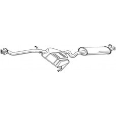 286-017 BOSAL Глушник вихлопних газів кінцевий