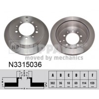 N3315036 NIPPARTS Гальмівний диск