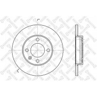6020-9933-SX STELLOX Гальмівний диск
