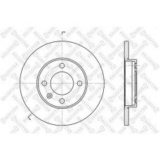 6020-9933-SX STELLOX Гальмівний диск