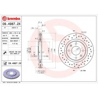 09.4987.2X BREMBO Гальмівний диск