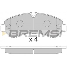 BP3864 BREMSI Комплект гальмівних колодок дисковий гальм