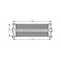 Интеркулер AVA QUALITY COOLING RT4448