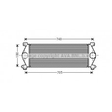 Интеркулер AVA QUALITY COOLING RT4448