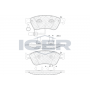 181725 ICER Комплект гальмівних колодок дисковий гальм