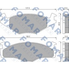 FO 436481 FOMAR Friction Комплект гальмівних колодок дисковий гальм