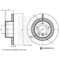 ADBP430122 BLUE PRINT Гальмівний диск