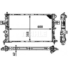 CR 319 000S MAHLE Радіатор охолодження двигуна