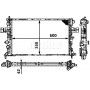 CR 319 000S MAHLE Радіатор охолодження двигуна