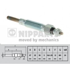 J5711020 NIPPARTS Свічка розжарювання