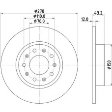 8DD 355 116-671 HELLA Гальмівний диск