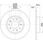 8DD 355 116-671 HELLA PAGID Гальмівний диск