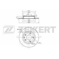 BS-5891 ZEKKERT Гальмівний диск