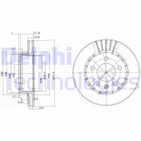 BG2384 DELPHI Гальмівний диск