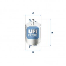 31.760.00 UFI Паливний фільтр