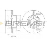 CD7170V BREMSI Гальмівний диск