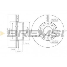CD7170V BREMSI Гальмівний диск