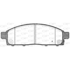 BPA1242.01 OPEN PARTS Комплект гальмівних колодок дисковий гальм