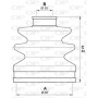SJK7102.00 OPEN PARTS Комплект пыльника, Привідний вал