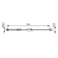 1 987 482 132 BOSCH Тросик, cтояночный тормоз