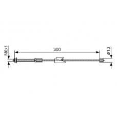1 987 482 132 BOSCH Тросик, cтояночный тормоз