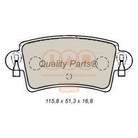 704-13161 IAP QUALITY PARTS Комплект гальмівних колодок дисковий гальм