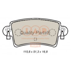704-13161 IAP QUALITY PARTS Комплект гальмівних колодок дисковий гальм