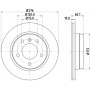 8DD 355 104-281 HELLA PAGID Гальмівний диск