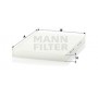 CU 2882 MANN-FILTER Фільтр повітря у внутрішньому просторі