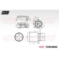 72934003 MAXTECH Поршень корпус скоби гальма