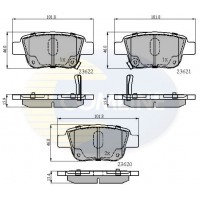 CBP31141 COMLINE Комплект гальмівних колодок дисковий гальм