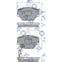 FO 928781 FOMAR Friction Комплект гальмівних колодок дисковий гальм