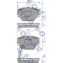 FO 928781 FOMAR Friction Комплект гальмівних колодок дисковий гальм