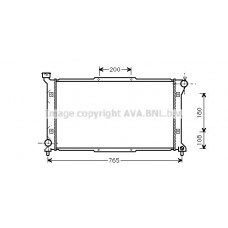 SU2036 AVA QUALITY COOLING Радіатор охолодження двигуна