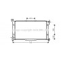 SU2036 AVA QUALITY COOLING Радіатор охолодження двигуна