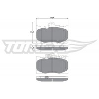 TX 17-60 TOMEX Brakes Комплект гальмівних колодок дисковий гальм