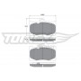 TX 17-60 TOMEX Brakes Комплект гальмівних колодок дисковий гальм
