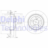 BG2826 DELPHI Гальмівний диск