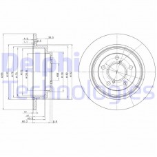 BG2826 DELPHI Гальмівний диск
