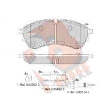 RB2284 R BRAKE КомплеК т гальмівних колодок, дискове гальмо