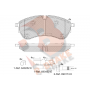 RB2284 R BRAKE КомплеК т гальмівних колодок, дискове гальмо
