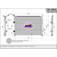 120.190/A AHE Радіатор охолодження двигуна