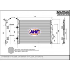 120.190/A AHE Радіатор охолодження двигуна