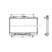 MZ2068 AVA QUALITY COOLING Радіатор охолодження двигуна