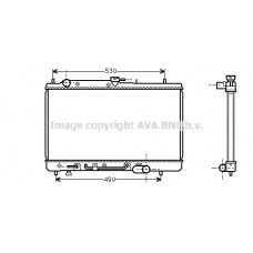 MZ2068 AVA QUALITY COOLING Радіатор охолодження двигуна