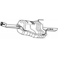 185-487 BOSAL Глушник вихлопних газів кінцевий