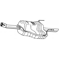 185-487 BOSAL Глушник вихлопних газів кінцевий