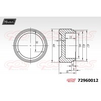 72960012 MAXTECH Поршень корпус скоби гальма